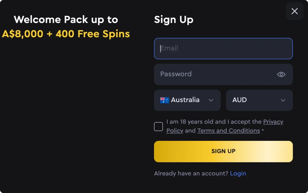 SkyCrown Sign Up